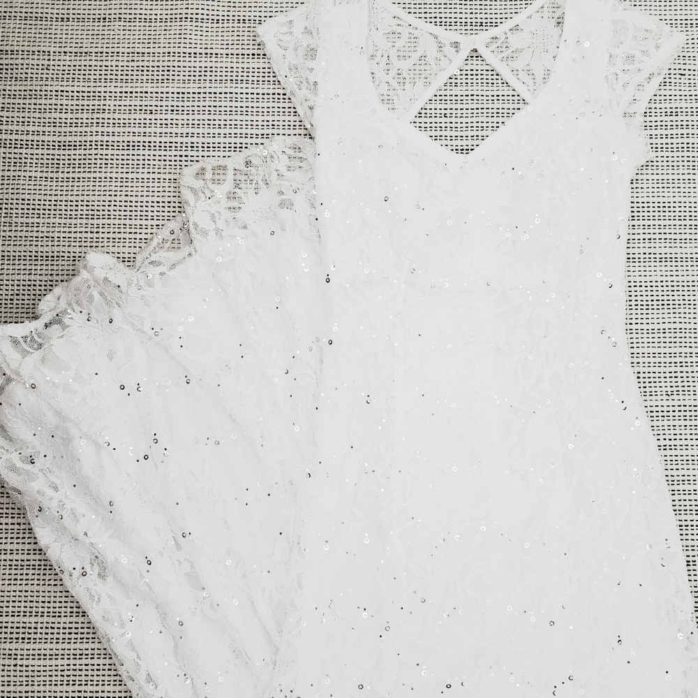 White Floor Length Dress